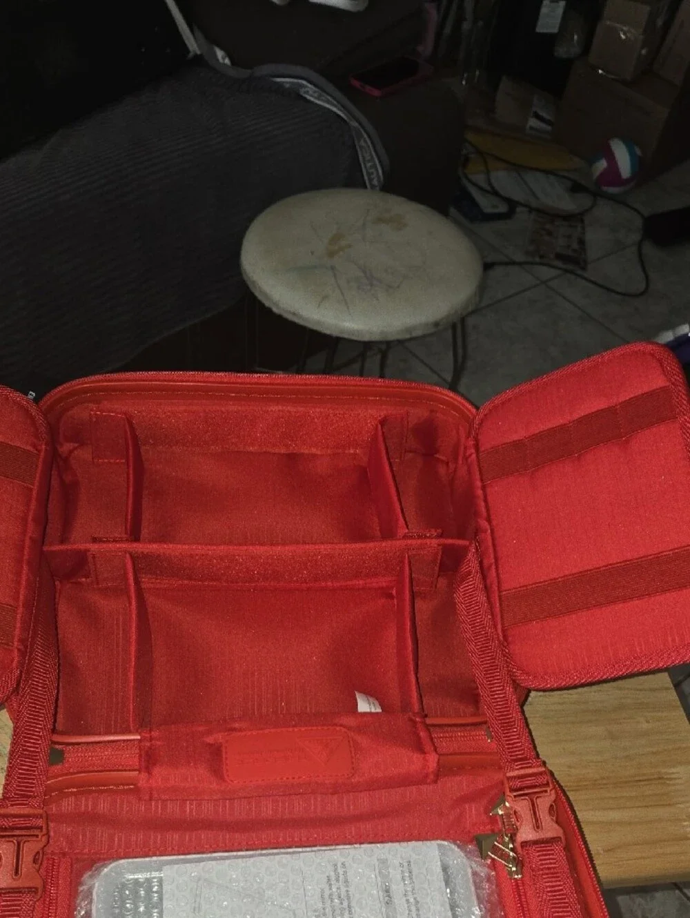 Red Travel Carry Case - Glossy Protective Tablet Accessory